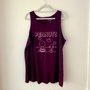 Peanuts plus size tank